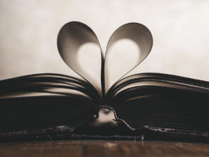 See the heart shape - luv books!