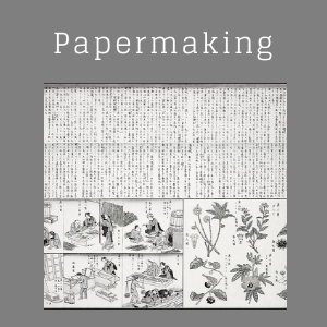 Papermaking from recycled paper.